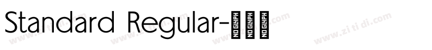 Standard Regular字体转换